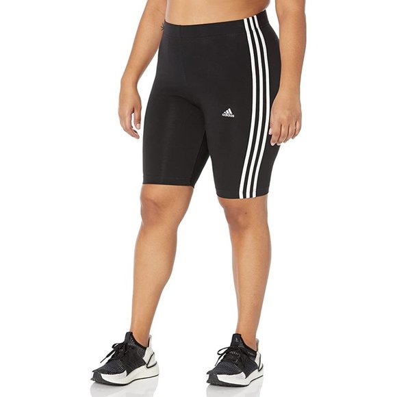 adidas Pants - Adidas Bike Shorts Women's Size 2XL Black 3 Stripe Cycling Fitness Gym Workout